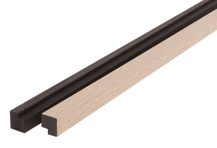 Afslutningsliste til akustikpanel light oak 2-pk.